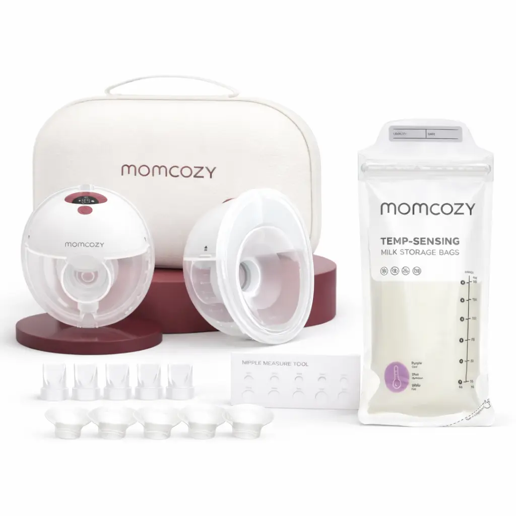 Momcozy Breast Pump Hands Free M5 & Momcozy Breastmilk Storing Bags 50pcs Momcozy Breast Pump Hands Free M5 & Momcozy Breastmilk Storing Bags 50pcs