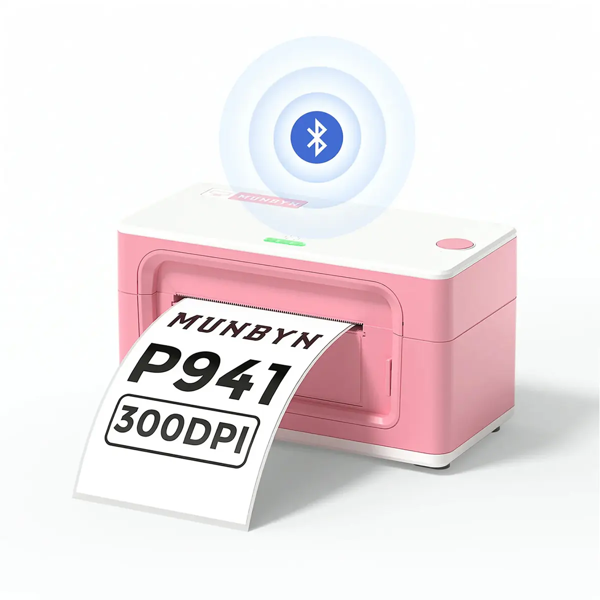 MUNBYN RealWriter P941 Bluetooth Thermal Label Printer, 300dpi Printer Portable, High-Precision Printing for Office Use, Mobile Phones