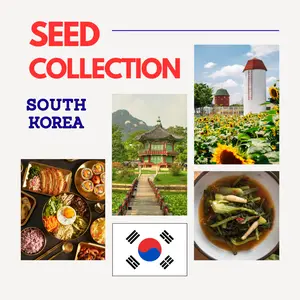 🇰🇷 South Korea Seed Collection Plant staples of Korean cuisine. From leafy greens to fermentation-friendly veggies for your own kimchi garden.
