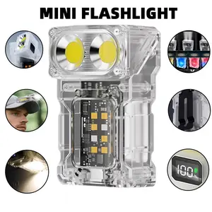 Portable Handheld Flashlight, Adjustable Angle, Magnetic Base, Durable Abs Material, Adjustable Tactical Flashlight, Ideal for Outdoor Camping Hiking