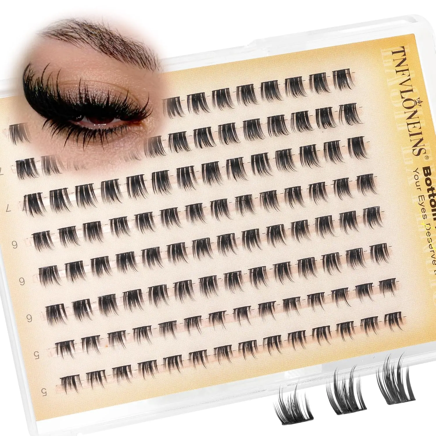 Bottom Lash Clusters 5-7MM Spikes Bottom Eyelash Clusters