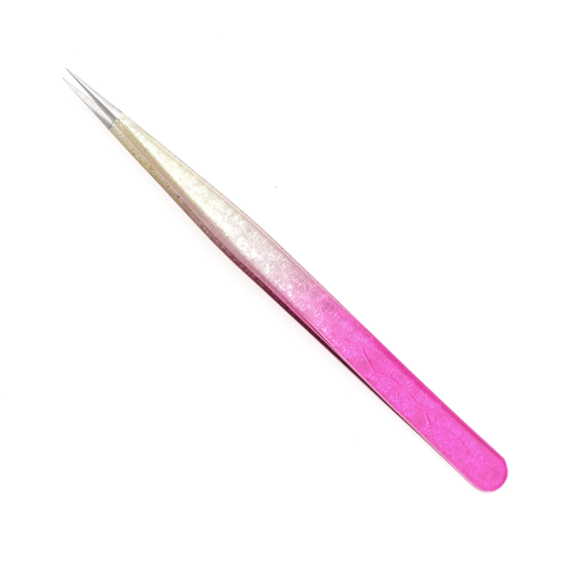 VOCOSTE Women's Durable Peacock Eyelash Extension Tweezers for Vacation Rose Red Gold Tone