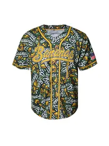 Men's Loose-Fit Quick-Dry Baseball Jersey, Sports Top, Embroidered Banana Design, Casual Outdoor Sports Shirt for All Seasons