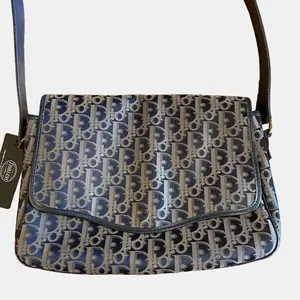 Pre-owned Dior Canvas Crossbody Bags Christian Monogram Metallic Cross Body