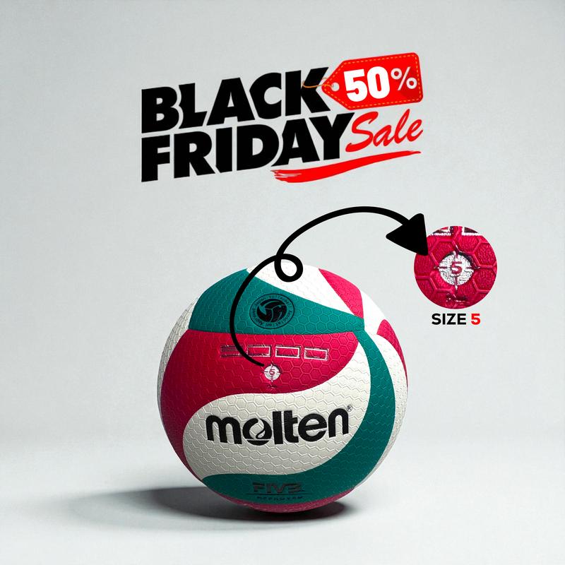 Molten FLISTATEC Volleyball Size 5 PU Ball for Students Adults Teenagers FIVB Approved Competition Training Indoor Outdoor Durable Versatile Design