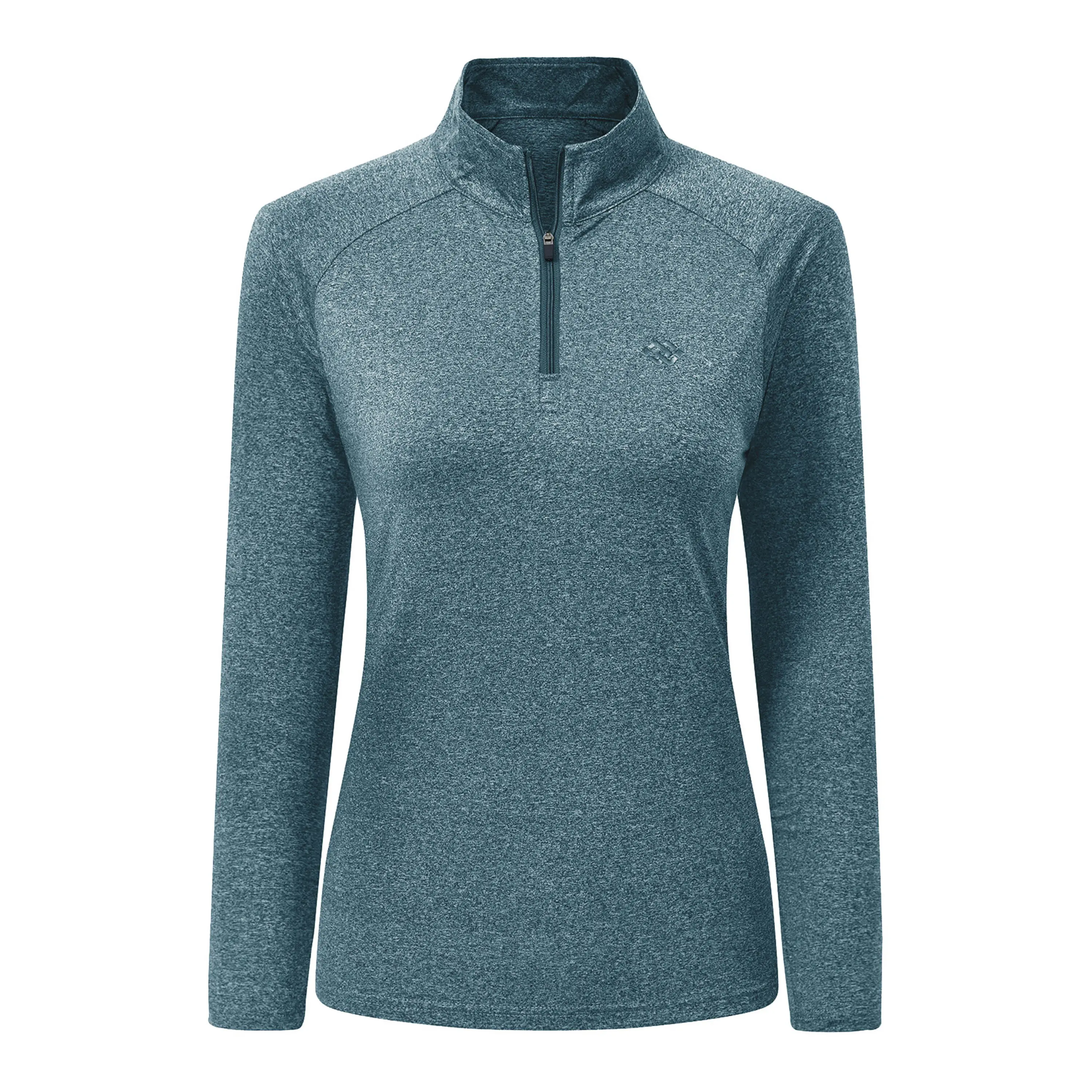 Womens 1/4 Zip Golf Shirt Long Sleeve Lightweight Golf Pullover Outdoor Athletic Tennis Polo Shirts
