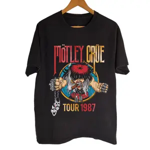 Mötley Crüe Inspired Glam Rock Music Retro Aesthetic T-shirt YV010115