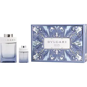 Bvlgari Man Glacial Essence Set-Eau De Parfum Spray 3.4 Oz & Eau De Parfum Spray 0.5 Oz For Men