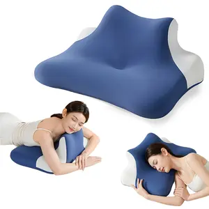 【ValentinesDay Gift】Gel memory foam ergonomic neck pillow relieves neck and shoulder pain, scientifically supports back, side, and stomach sleeping, breathable and odorless design promotes comfortable sleep all night