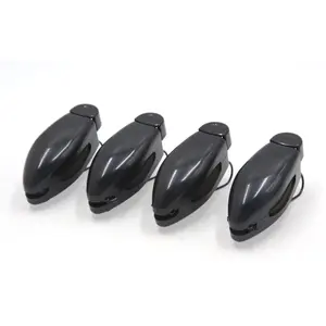 a17041200ux0892 4 Pcs Black Car Sun Visor Clip Holder for  Sunglasses Eyeglass 4 Pack