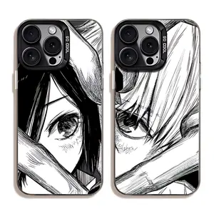Hot Anime Tokyo Ghoul Ken Touka Couple Phone Cases For iPhone 17 Promax Pro Air 16 Plus 15 14 13 12 11 White IMD Mattle Shockproof Protective Cover Gift For Birthday Christmas Halloween