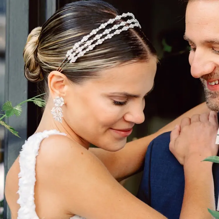 GALA SIMULATED DIAMOND HEADBAND TIARA