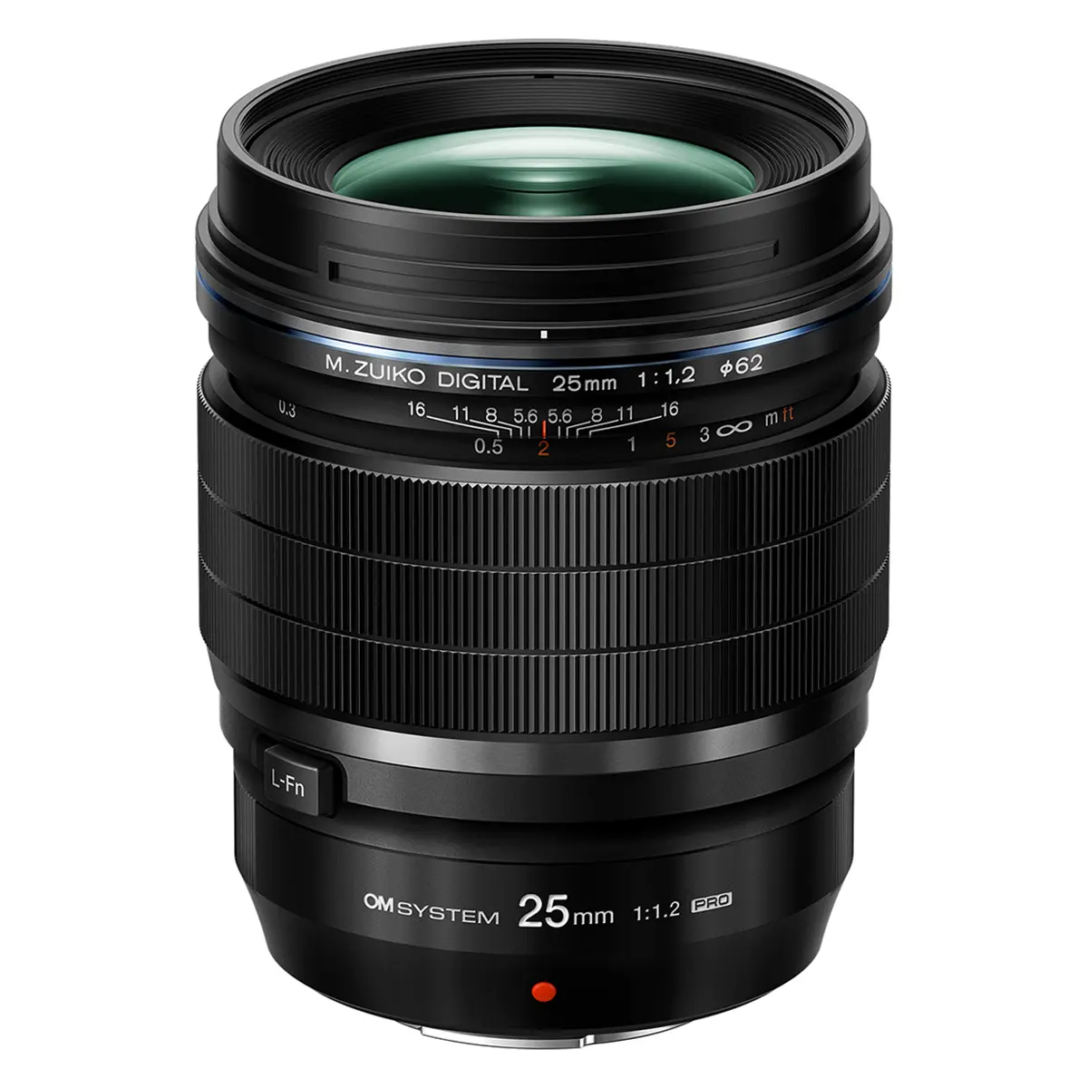OM SYSTEM M.Zuiko Digital ED 25mm f/1.2 PRO Lens for Micro Four Thirds, Black