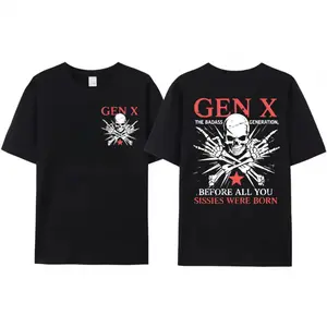 MONO LABEL [100% Cotton] "Classic Gen X Vibe: The Skull - adorned Vest Honoring the Pioneering Spirit of the Era"