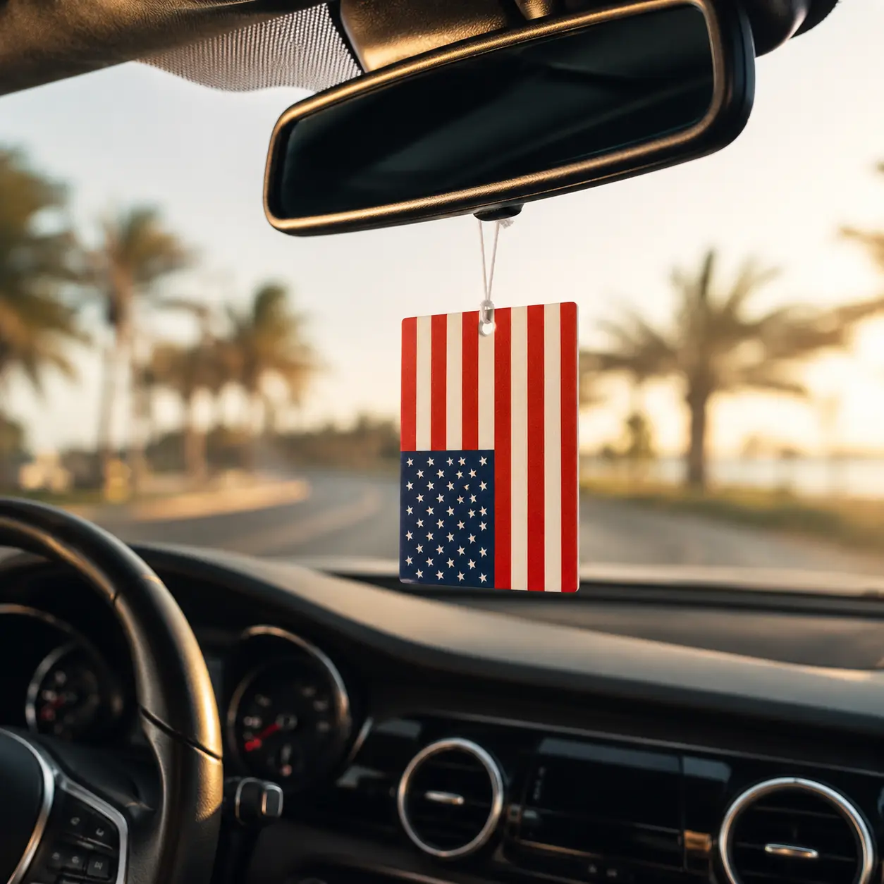 American Flag Freshener - Car Air Freshener with Eco-Friendly Materials, Custom Design Options, and Advanced Scent Technology car enthusiast ornament pendant car interior