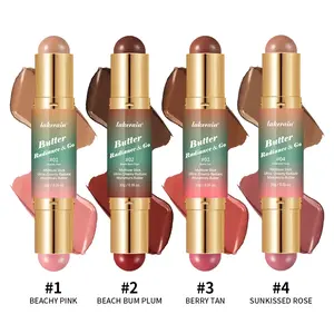 Single Pack Multi-Purpose Dual-Ended Contour Stick, Sculpt Face Shape, Highlighter & Concealer Balm, Versatile Makeup Tool