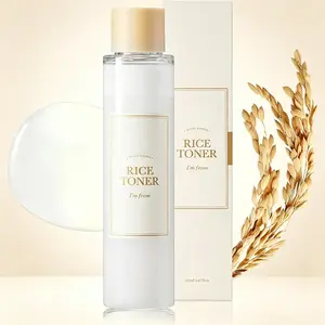 Glow Essence with Niacinamide Rice Toner, 77.78% Rice Extract from Korea, Hydrating Moisturizing Skin Repair Care for Dry Skin, Vegan Alcohol