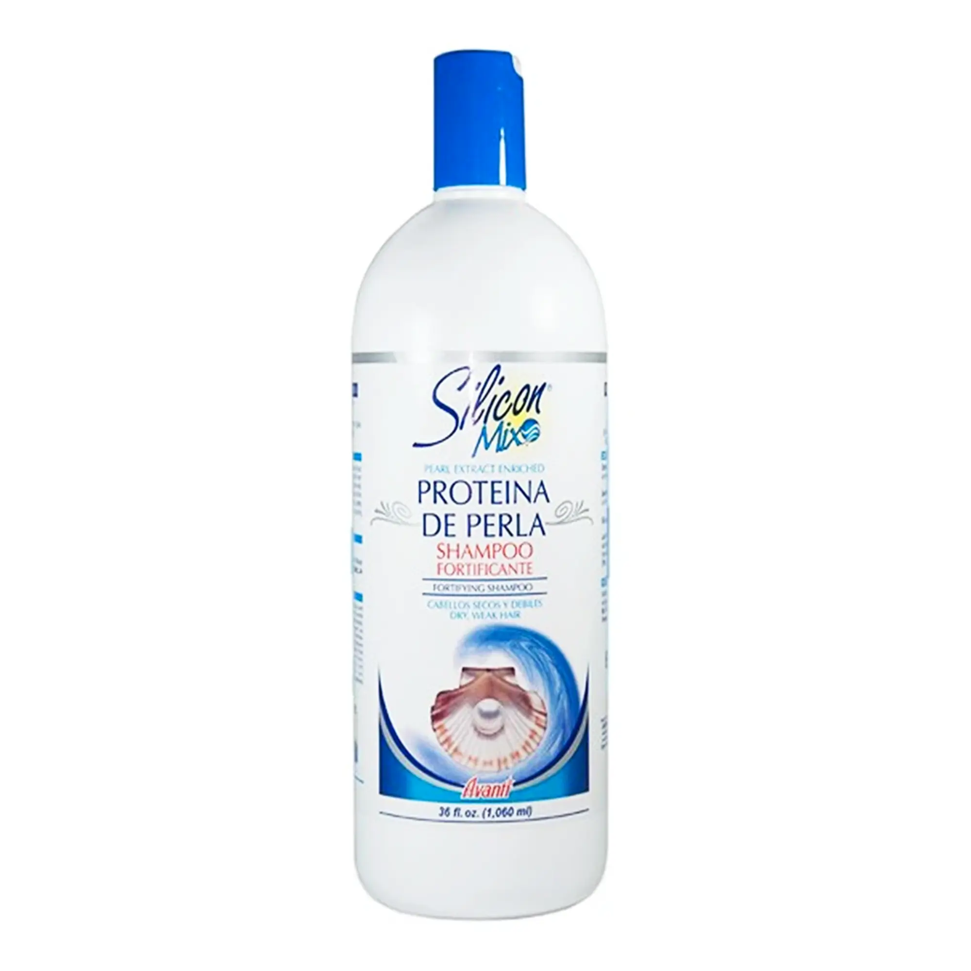 Avanti Silicon Mix Perla de Silicon Shampoo 36 oz Pearl Protein Extract & Keratin for Healthy Shiny Hair Resistant to Frizz 16.0 Ounce