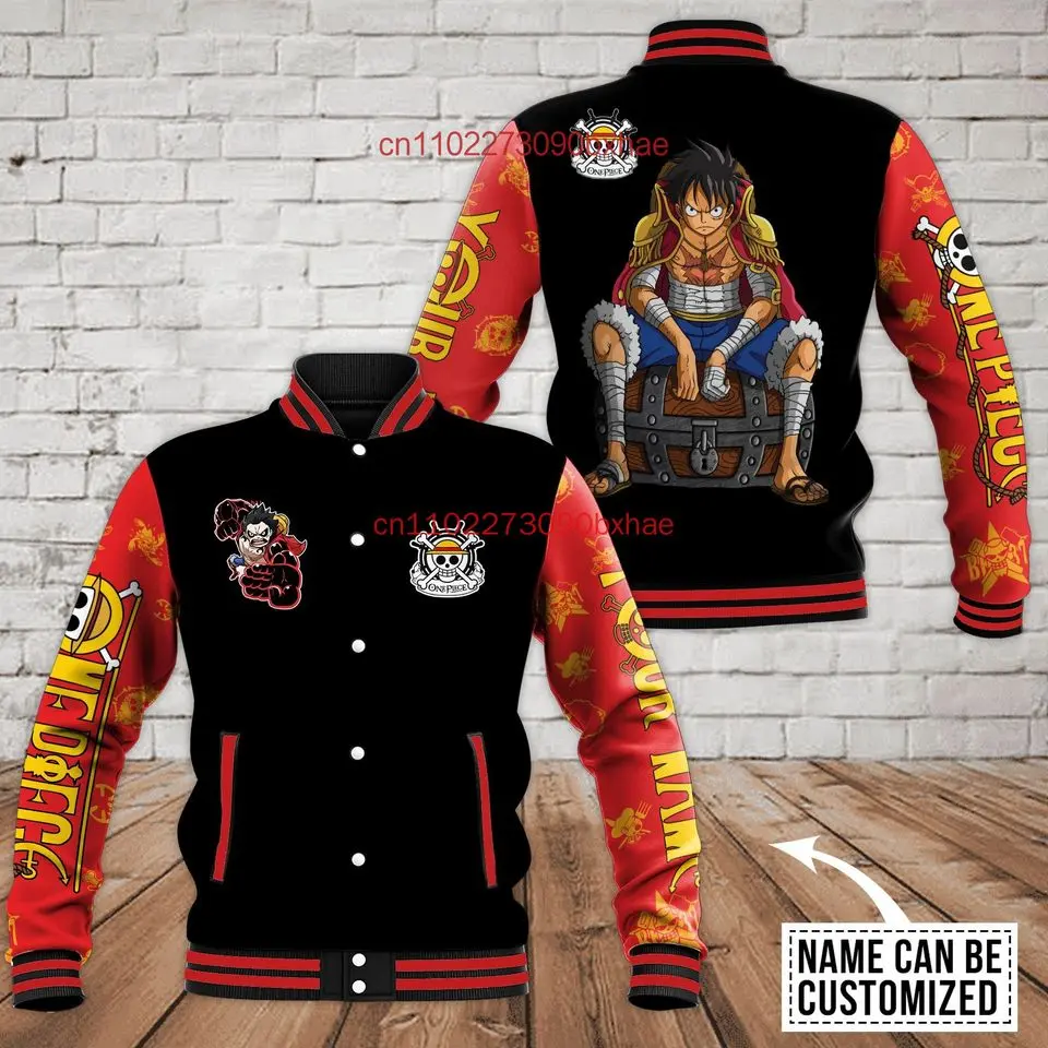 Personalized Anime Bomber Jacket 3D Printed, Baseball Jacket, Varsity Style Jacket, Unisex Sport Streetwear