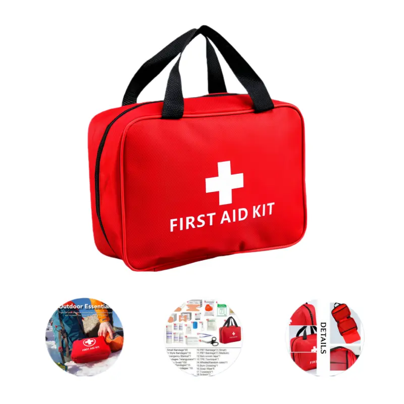 160 Piece First Aid Kit, Premium Waterproof Emergency Survival Kit with Bandages & Trauma Supplies, Compact Car Emergency Kit for Home, Travel, Camping, Hiking, Road Trips and Outdoor Adventures
