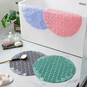 Circular massage foot pad, bathroom circular finger pressure board, sports foot massage pad, foot stepping soft silicone for home use