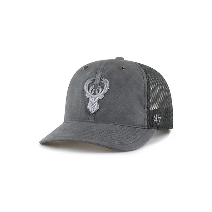 '47 Brand x Carhartt Garment Dyed Milwaukee Bucks Trucker Snapback Hat