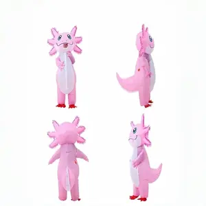 Adult Inflatable Salamander Costume Set, Fun Full Body Animal for Halloween Party, Unisex Inflatable Dress-Up Suit