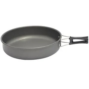 Portable outdoor non-stick frying pan, camping cookware