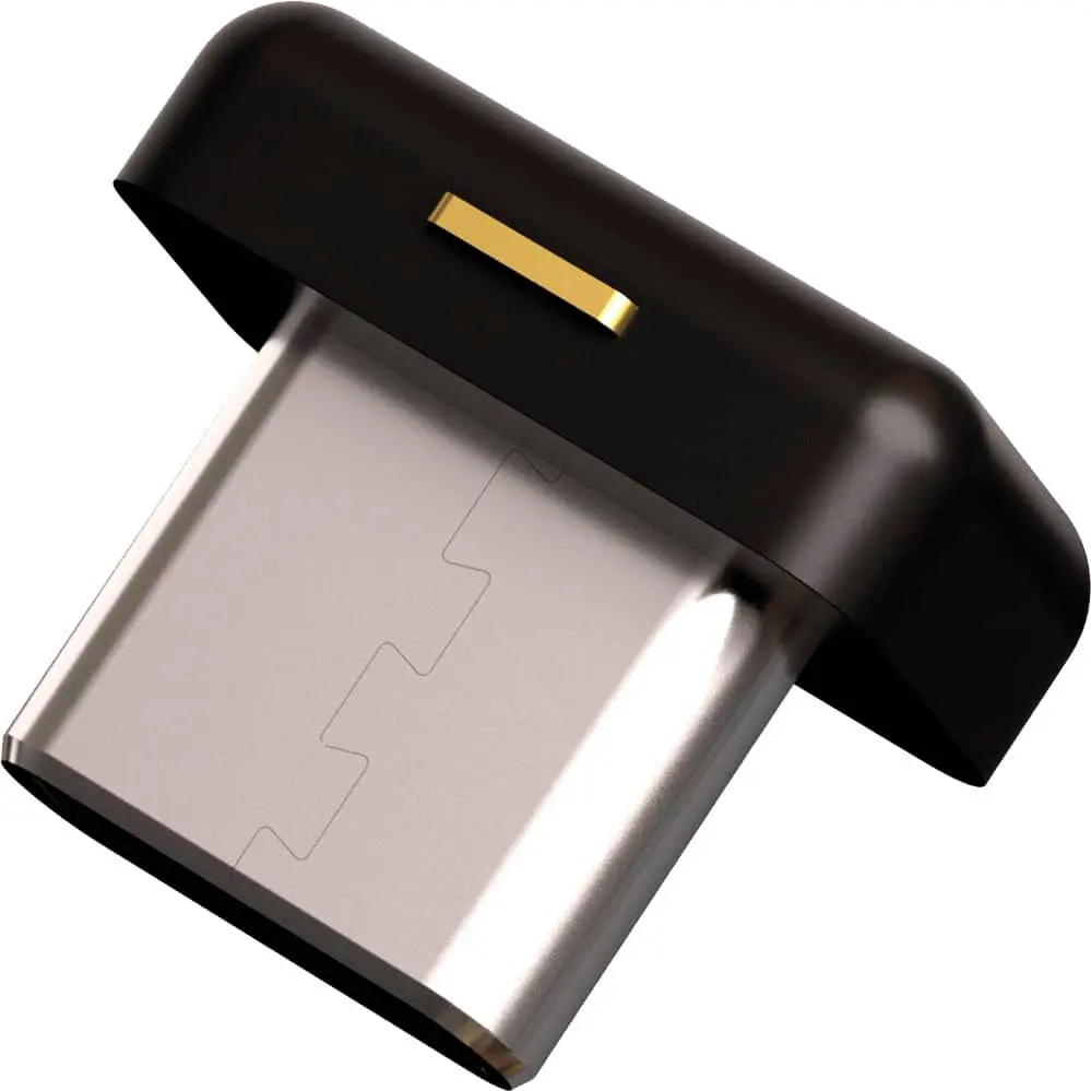 Yubico - YubiKey 5C Nano - Two-Factor authentication (2FA) Security Key, Connect via USB-C, Compact Size, FIDO Certified - Black