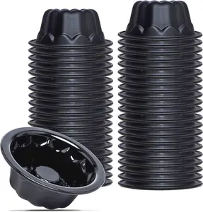 50-Pack Mini Cake Pans for Baking - 4 Inches Silicone Cake Pans for Flan Molds - Reusable Cake Mold for Pumpkin Cake, Jelly, Brownies