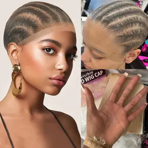 YMSGIRL HD Invisible Wig Caps – Thin & Breathable Lace Frontal Bald Cap for Women, 1 Pack (2 Pieces)