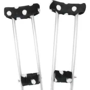 Crutch Pads - Padding for Walking Arm Crutch - Universal Underarm Padded Forearm Handle Pillow Cover for Hand Grips Hand Grips Padding 1 Pair（2023C）