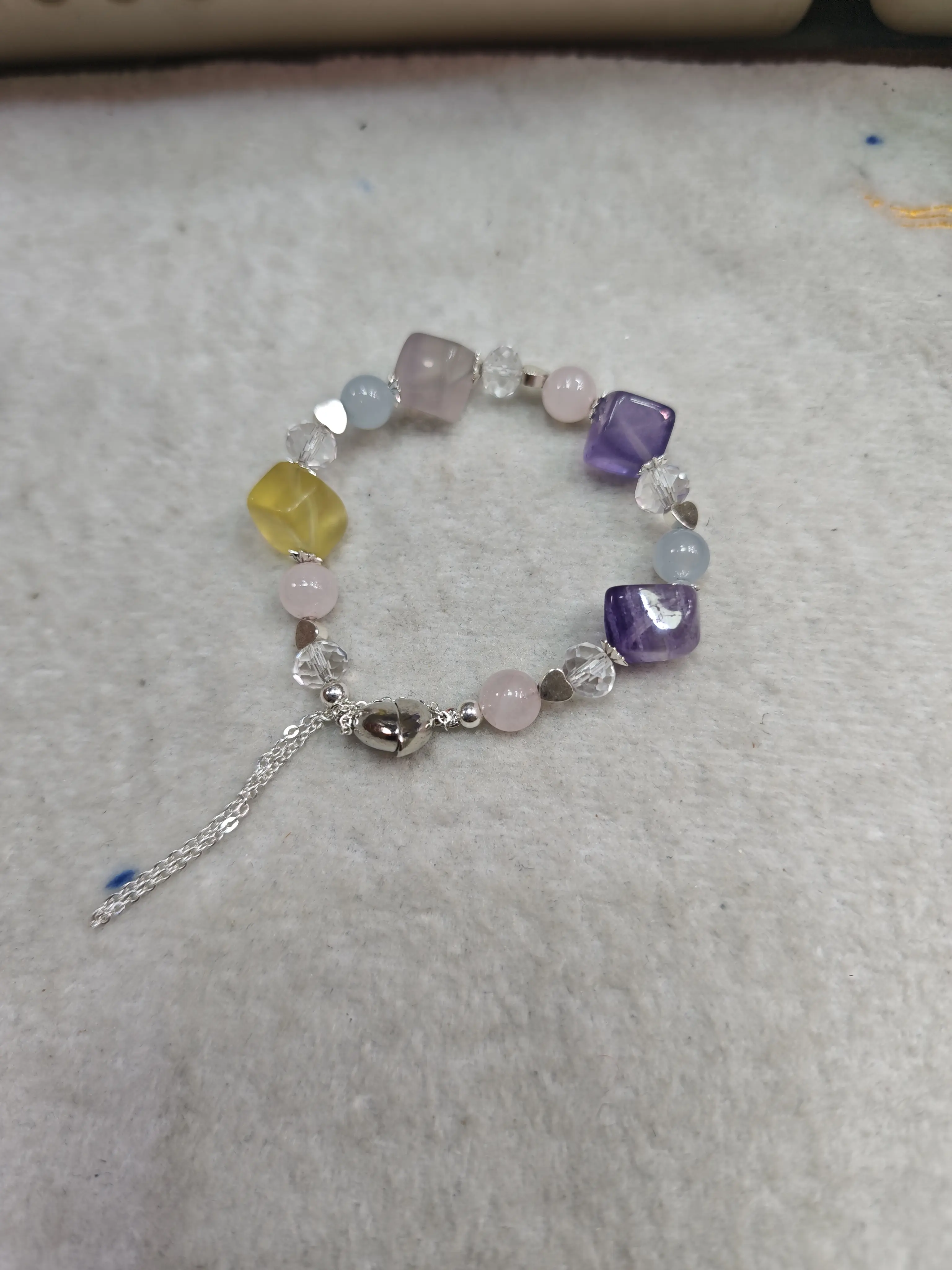 Taotao(13532)gc.Fluorite square bracelet