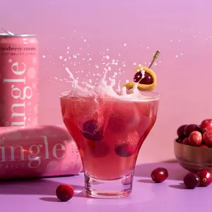 Mingle Mocktails Cranberry Cosmo 12 OR 24-Can Pack Sparkling Non-Alcoholic Drink Beverage with Tangy Cranberry, Lime & Orange Flavor Perfect for Party Fun Fruit Lemon