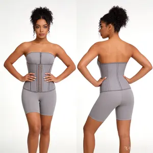 Women's Latex Waist Trainer Corset, Zipper & 3 Hooks Tummy Control Shapewear, Hourglass Body Shaper for Weight Loss, Workout, Postpartum Recovery, Slimming Girdle for Daily Wear Belts Belts Womenswear Shapewear