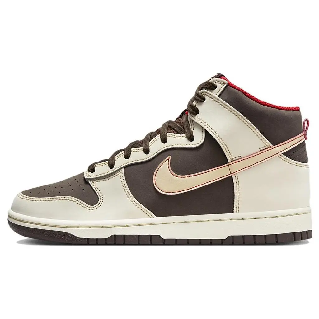 Nike Dunk High Se Baroque Brown Versatile Comfort Skate Shoes Men's FB8892-200