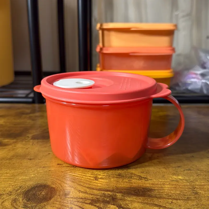 Tupperware 520 Cristal Flash Mug Coral