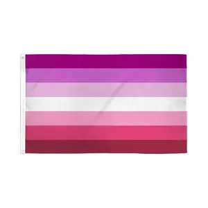 Plain Lesbian Polyester Banner, UltraBreeze 3x5ft Fade-Resistant Poly Flag for Low Wind Areas, Home & Festive Party Backdrops