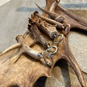 Antler Bottle Opener - Handheld Tool with Antler Handles for Easy Use in Kitchen Utensils