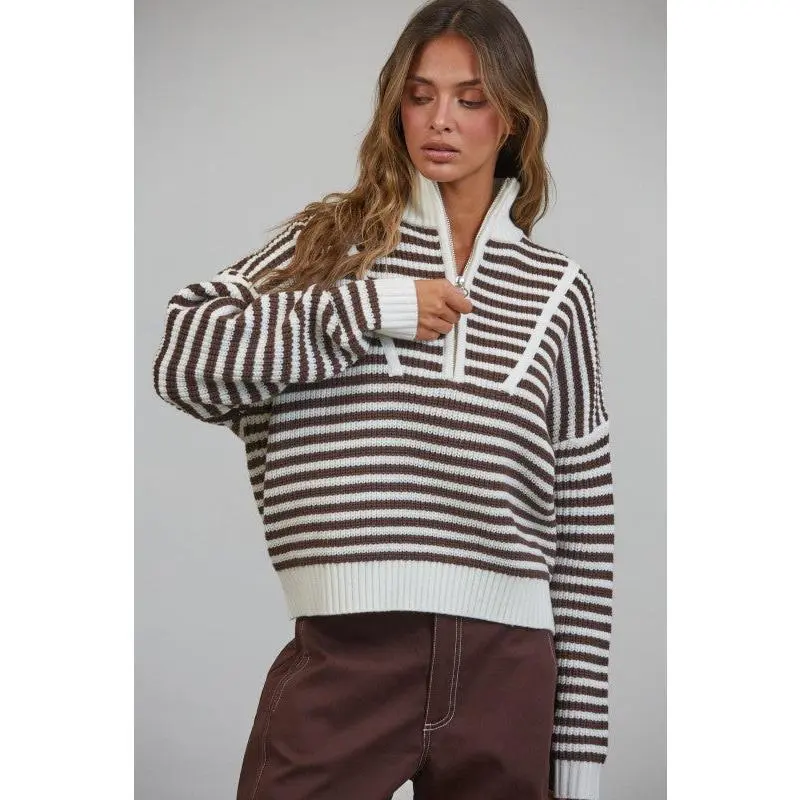 Preppy Cali Sweater 🤎
