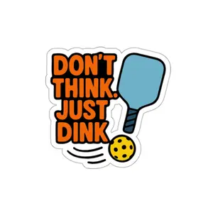 Vibrant Pickleball Dinking Die-Cut Stickers, Fun Pickleball Stickers for Water Bottles, Laptops, Game Day Decor, Gift for Athletes