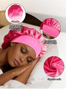 Women's Luxury Double Layer Satin Sleep Cap, Soft Breathable Night Hat, Hair Protection & Comfort, Lightweight Smooth Material, Perfect Fit
