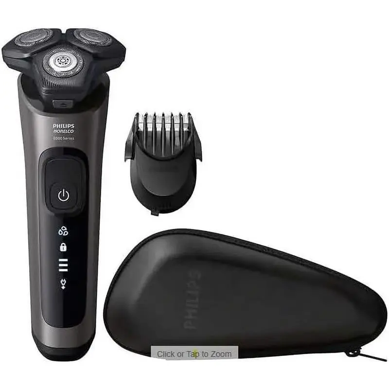 Philips Norelco Shaver 6600 with SenseIQ Technology, Series 6000.SkinProtect Blades, 360° Contour Heads and Smart Hair Sensor