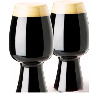 Set of 2 Stout Beer Glasses - Premium Craft Glass for Dark Beer & Stouts | Elegant Design | Ideal for Home Bar or Gifts | Dishwasher Safe Drinkware