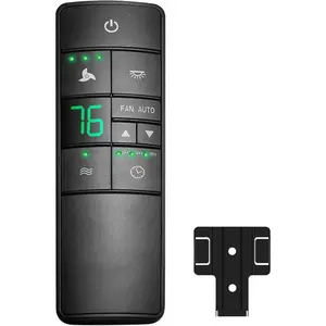 HD3 Ceiling Fan Remote Control Replacement for Hampton  Home Decorators Collection,3-Speed Timer Light Dimmer Thermostatic Control, 2AAZPHD3/HD3 KUJCE10320/TR222A