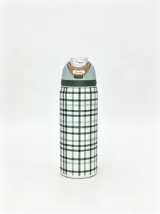 Owala 32oz FreeSip Insulated Water Bottle - Classic Plaid Print, Leak-Proof Stainless Steel Drinkware, Travel Cup Tumbler Flask, 24H Cold Retention, Flasks Drinkware Flasks Bottled Bottled Mug Bottled Coffee Stylish day gift
