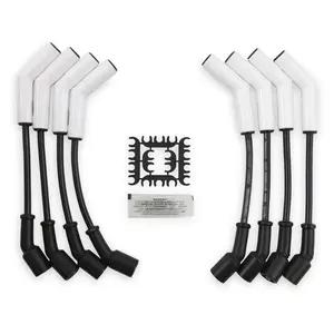 9070C Ceramic Boot Spark Plug Wires Set For GM Chevy 4.8L 5.3L 6.0L LS3 LS7 LT