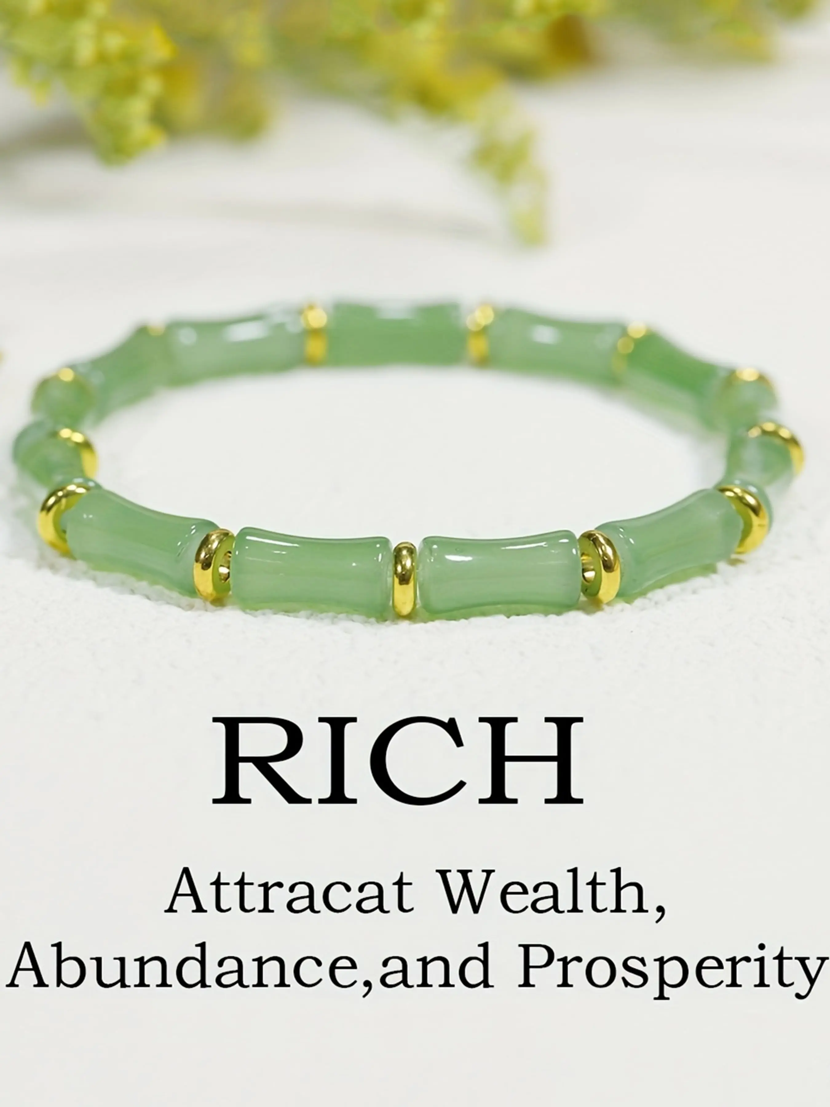 1pc Women's Chinese Style Bamboo Knot Luck Jewelry Bracelet Design with Artificial Crystal Beads, Beautiful Bracelets, Perfect for Lunar New Year Gift, Daily Wear, All-Year Accessory