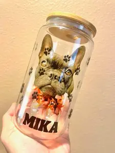 Custom Pet Sublimation Glass Can