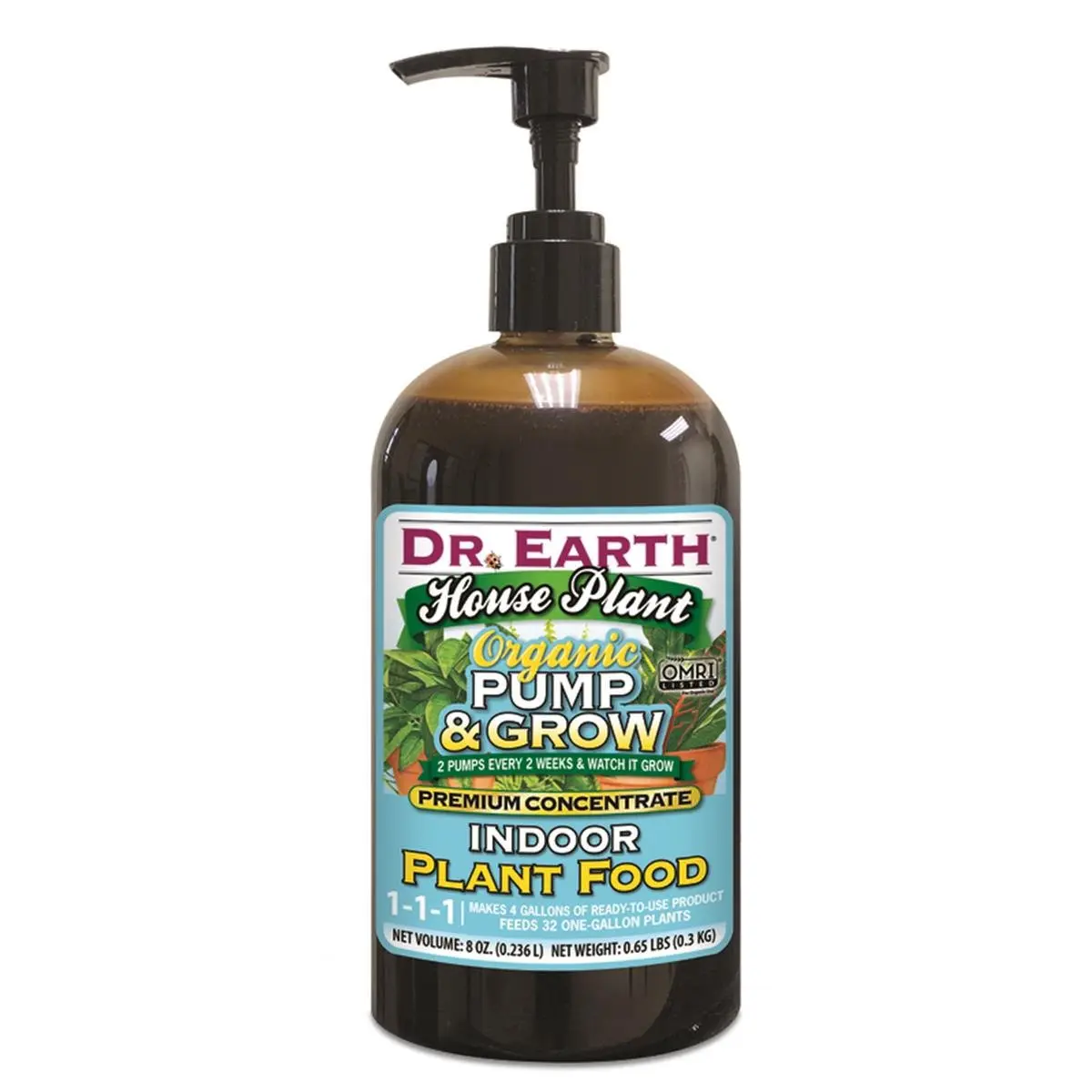 Dr. Earth 8 oz Pump & Grow Liquid Concentrate Organic Plant Food